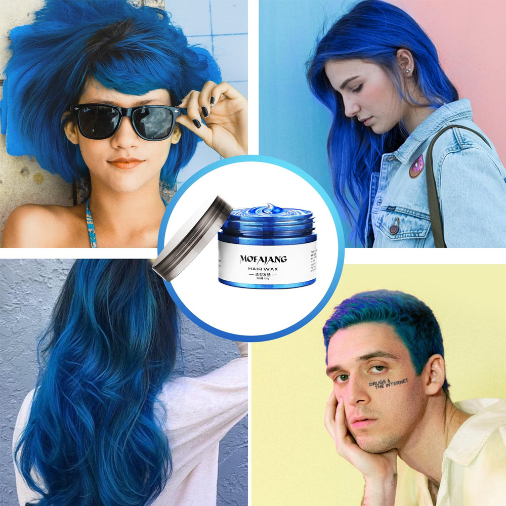 EFLY application with fingers depositing blue wax for instant color