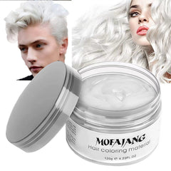EFLY jar front view showing white hair wax and clear label benefit instant color