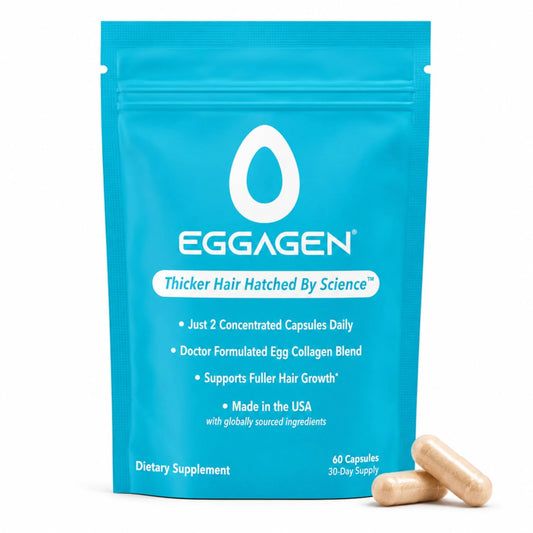 Eggagen front packaging showing system contents and benefits