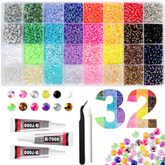 EGKamh kit box front view showing 32-color organizer and contents for instant crafting
