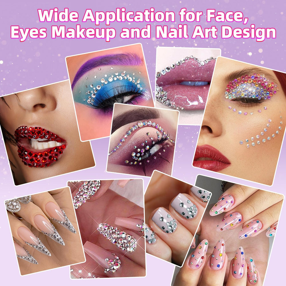 EGKamh nail art with gems for detailed professional-looking finish