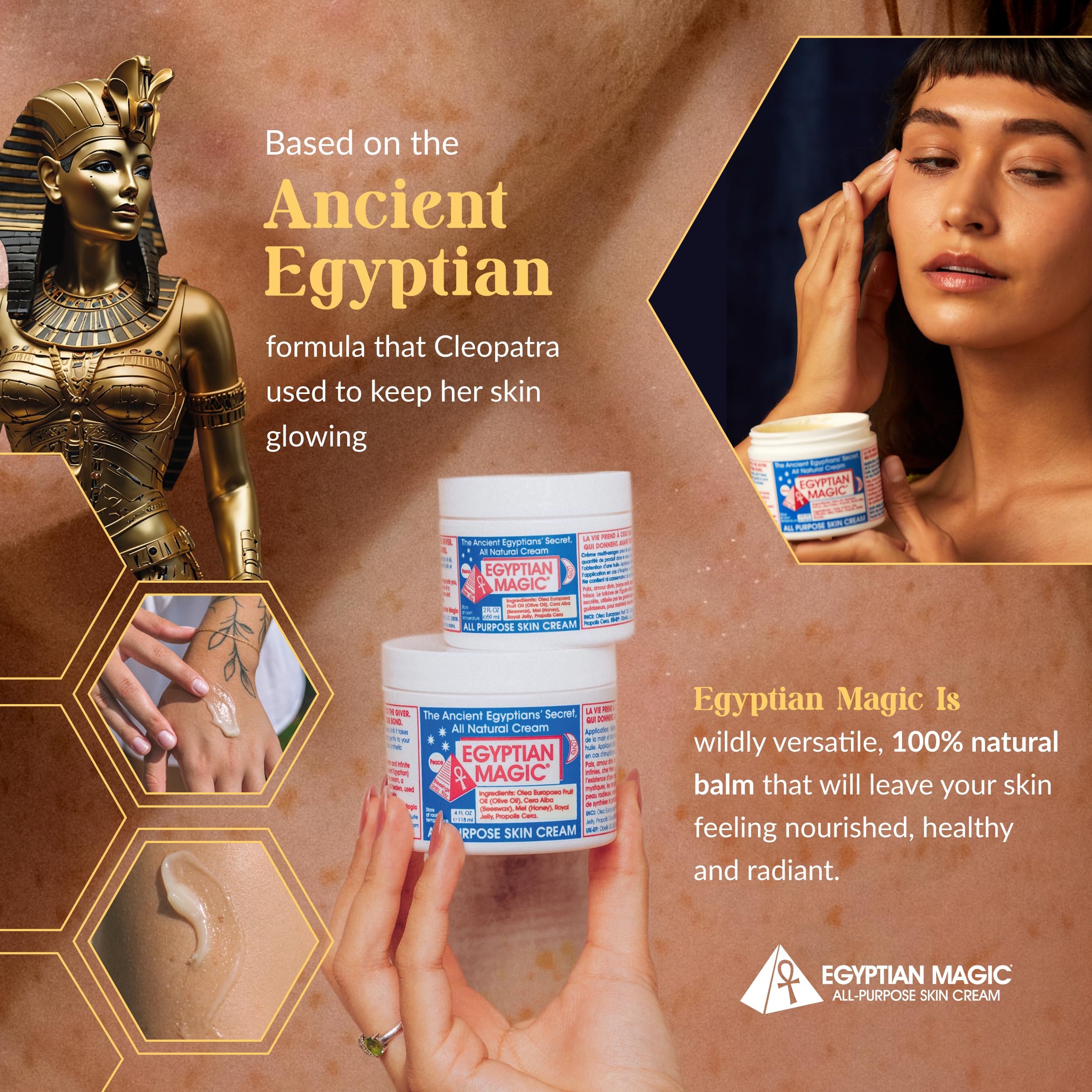 Egyptian Magic two-jar bundle with outer packaging for convenience
