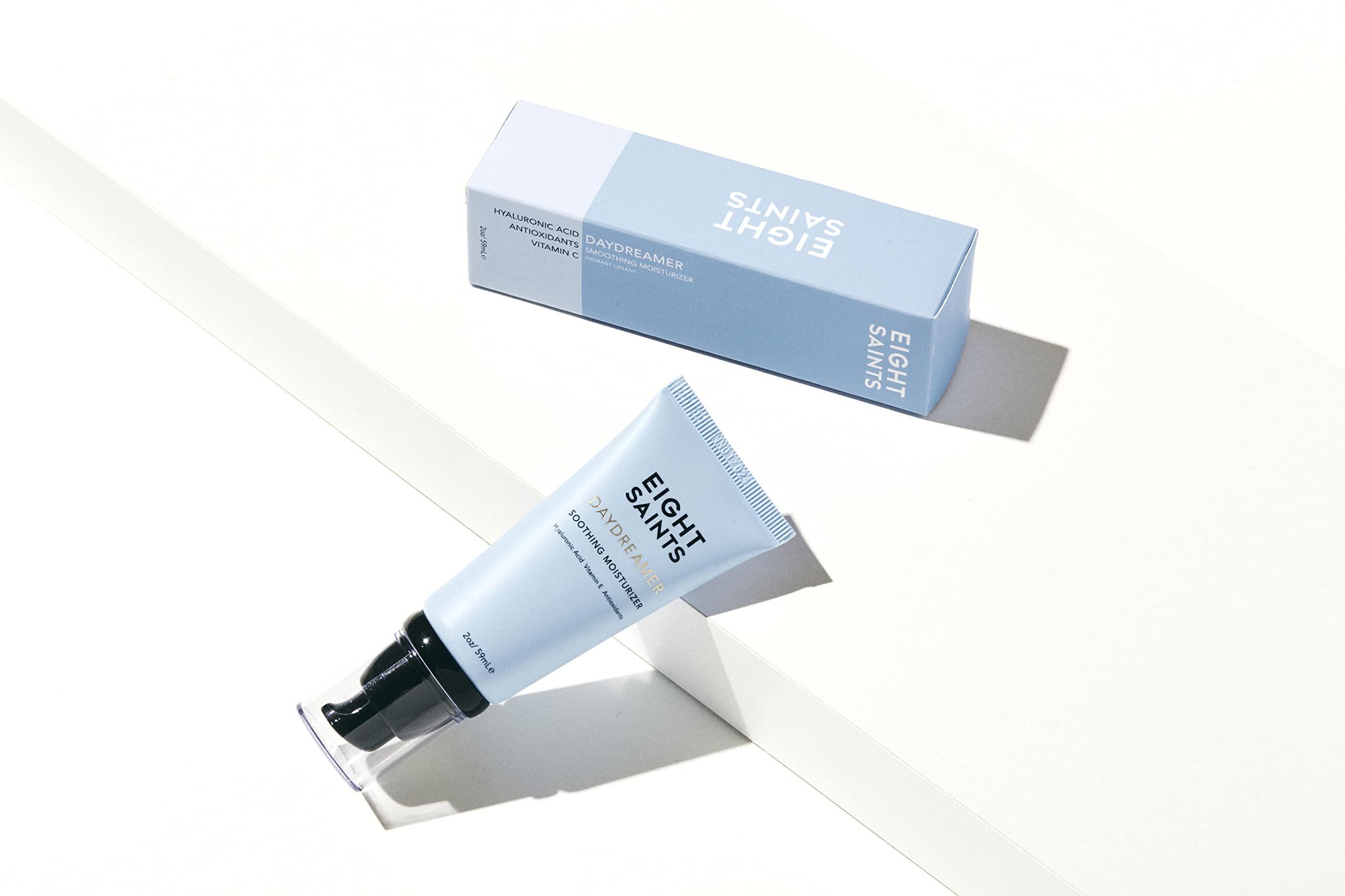 Eight Saints Daydreamer lotion texture closeup showing lightweight, fast-absorbing finish
