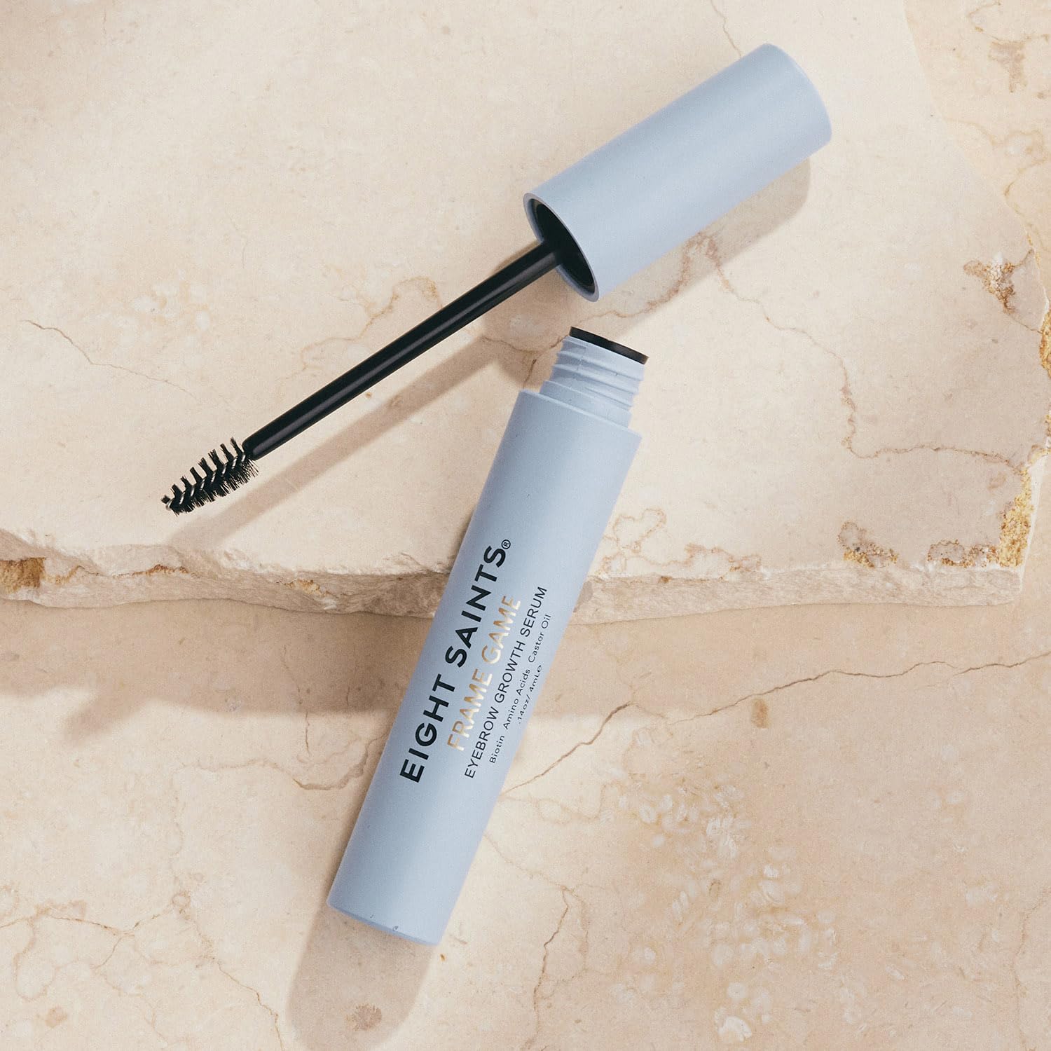 Eight Saints serum texture droplet showing lightweight, non-sticky finish