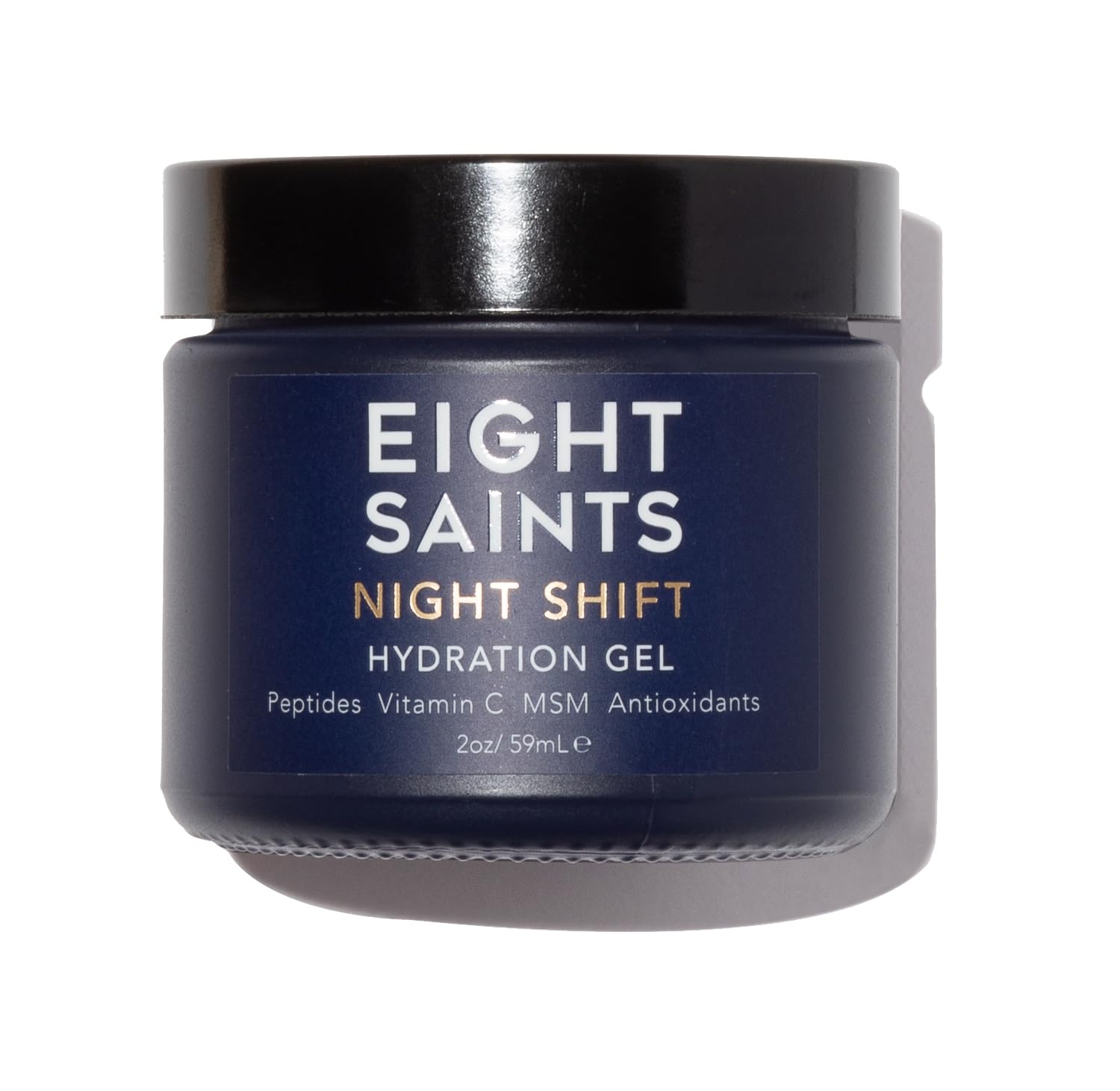 Eight Saints Night Shift front jar showing clean label and 2 oz size benefit