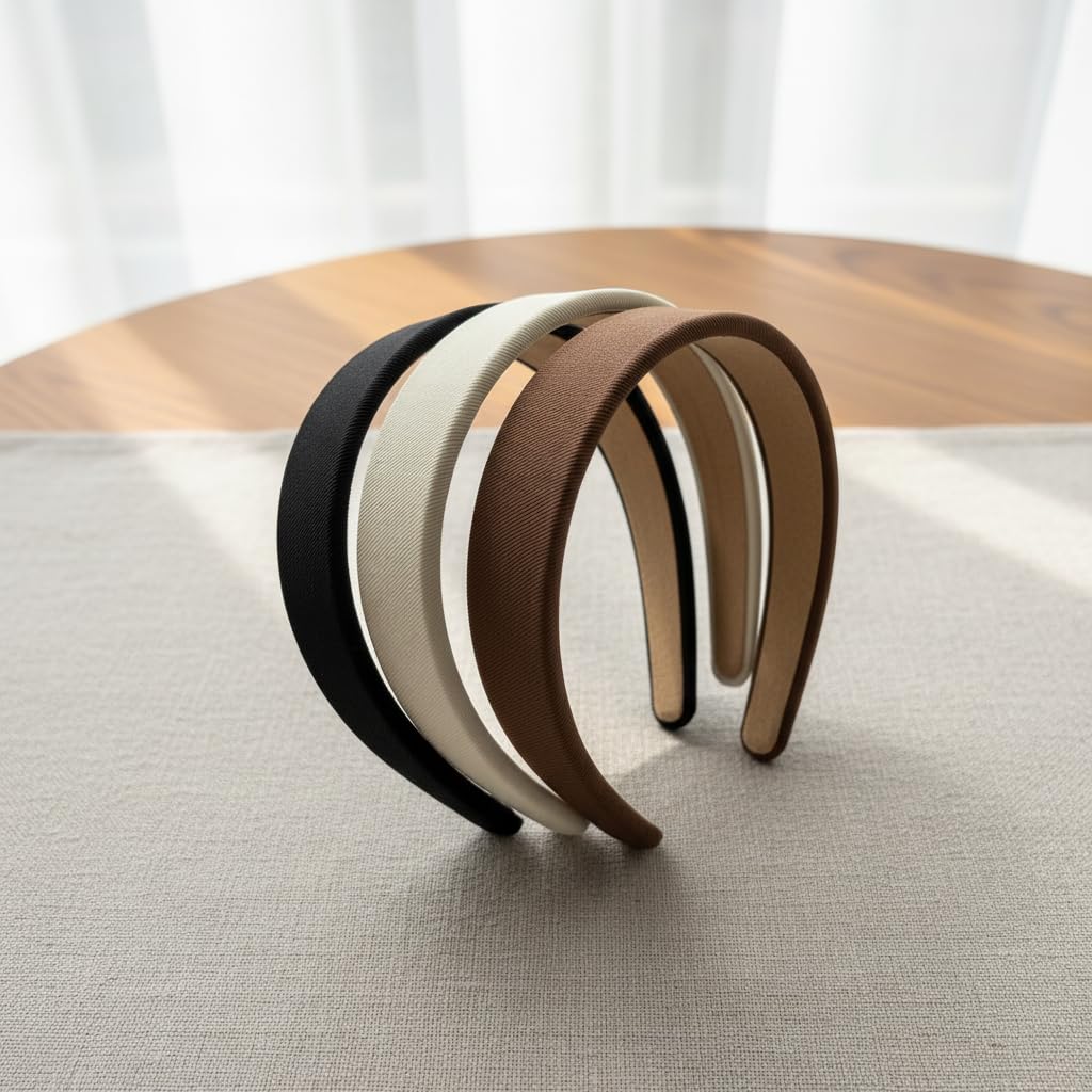 EIOAUY flat lay of black beige brown trio illustrating outfit versatility