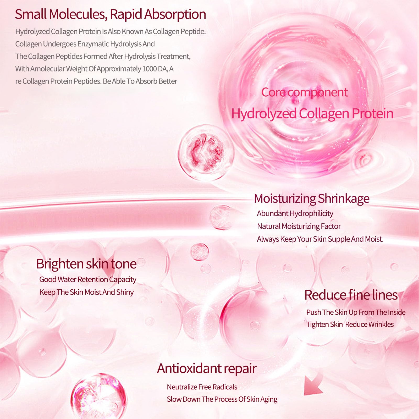 EJVIONPI essence poured into hand illustrating rich serum for deep hydration benefit