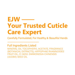 EJW bottle in manicure kit showing on-the-go use and simple maintenance