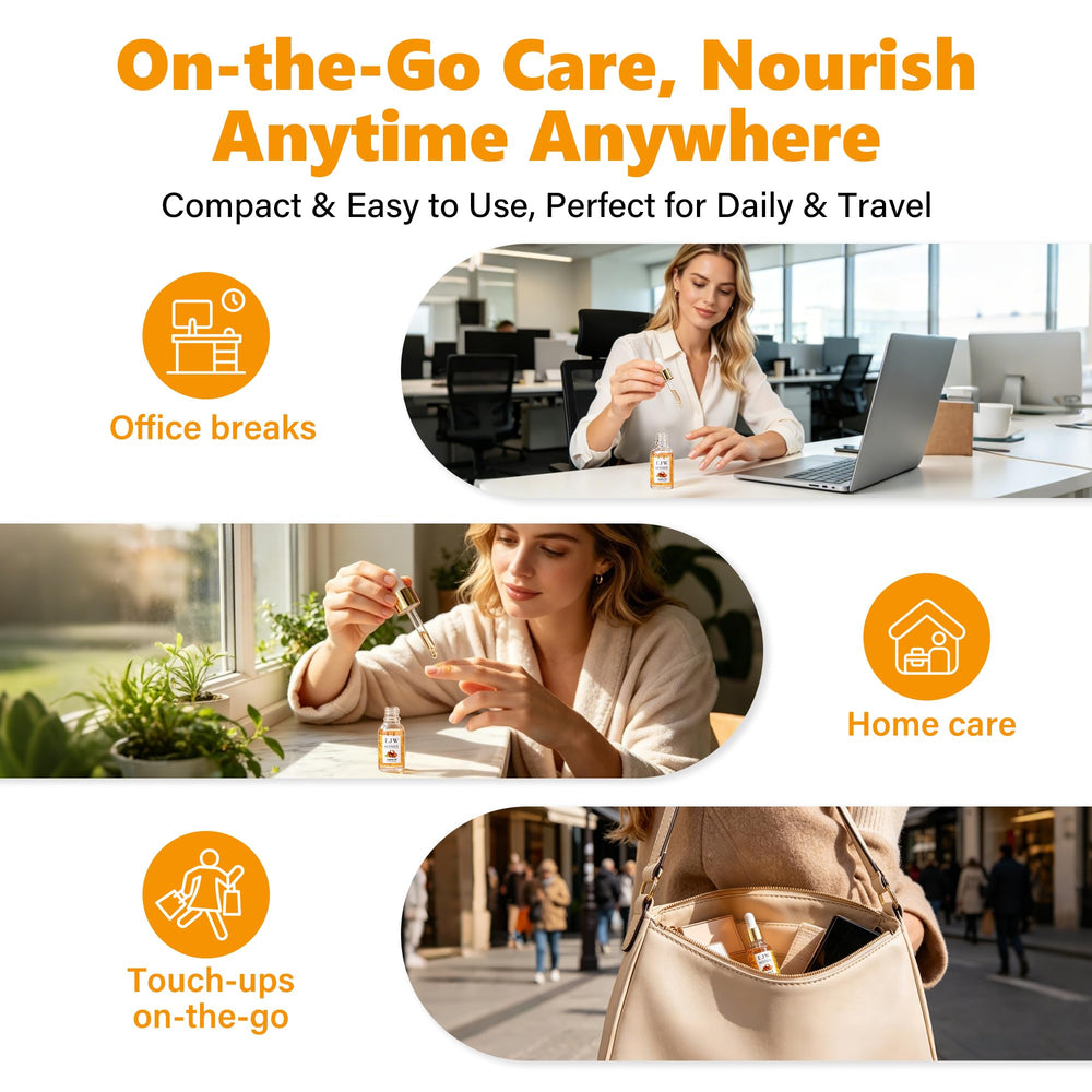 EJW bottle beside coin showing scale and travel-friendly convenience