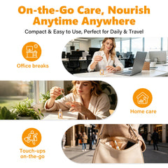 EJW bottle beside coin showing scale and travel-friendly convenience