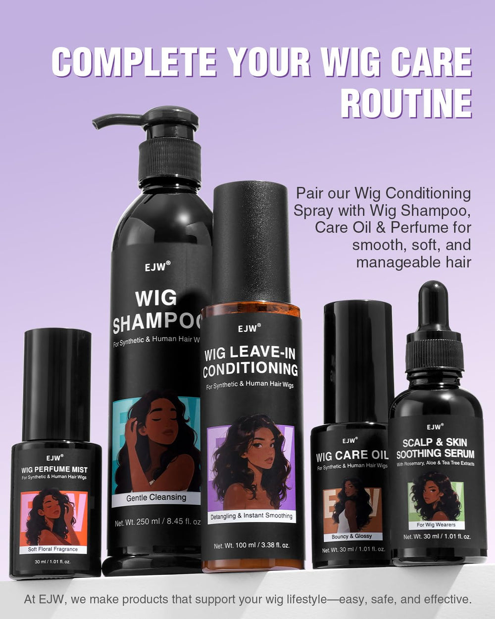 EJW bottle inside travel bag showing convenient on-the-go benefit