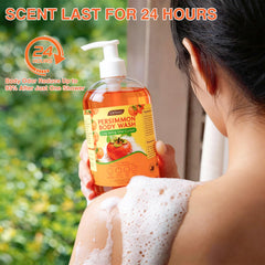 EKIVAO ingredient label with persimmon and tea tree benefits shown