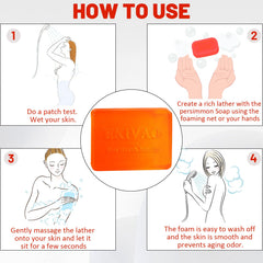 EKIVAO soap held in hand demonstrating travel-friendly size and convenience