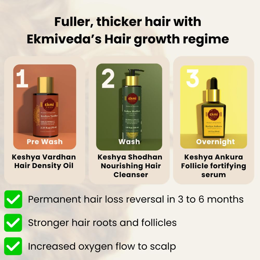 EKMIVEDA shampoo lather texture illustrating gentle cleansing and softness benefits