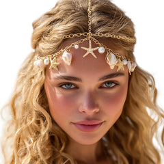ELABEST front view shell head chain showing full design and beach-ready look