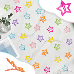 ELANE star clip securing fine hair demonstrating secure gentle hold