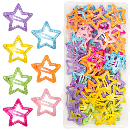 ELANE front packaging showing 70 glitter snap clips for variety and value