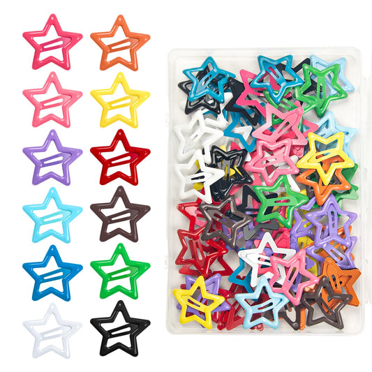 ELANE front packaging showing 64 colorful metal snap hair clips and value set