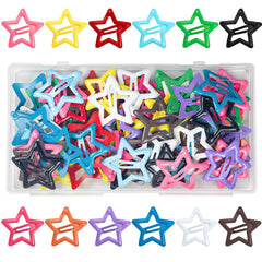 ELANE front package of 64 star snap clips showing colorful variety and convenience