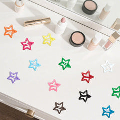 ELANE star clips clipped into fine hair demonstrating secure, decorative styling