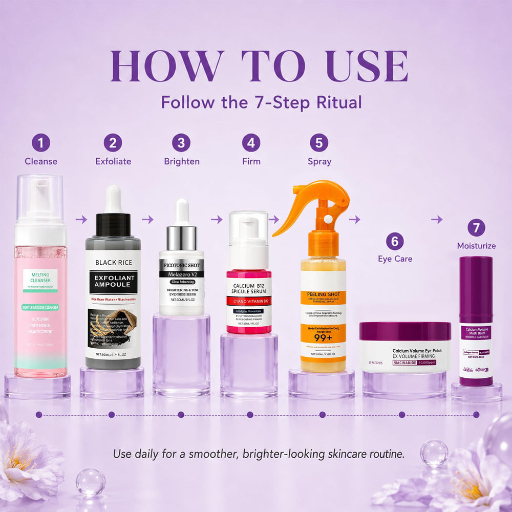 Elarenne lifestyle bathroom routine arranged on counter for daily simplicity benefit