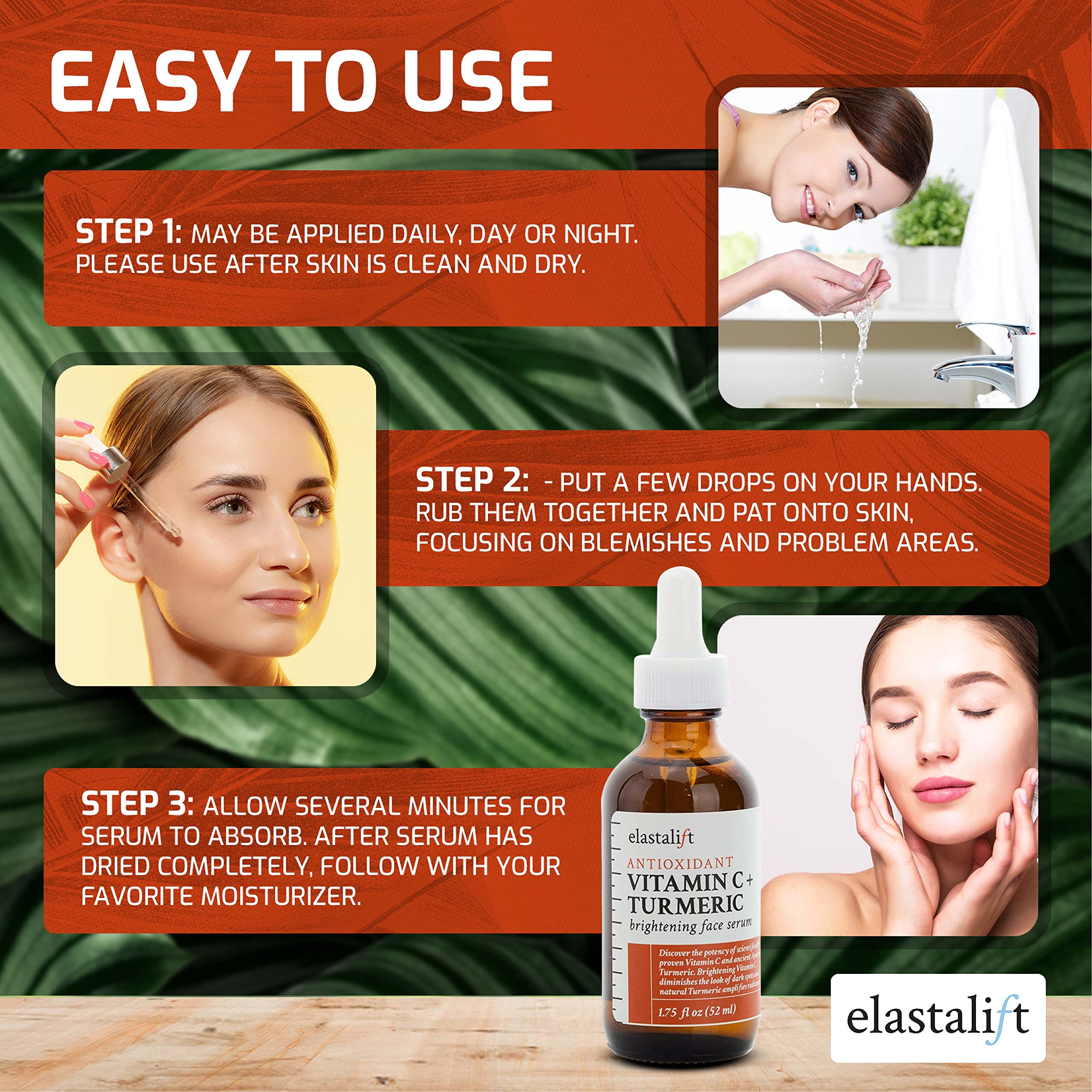 Elastalift bottle label close-up showing ingredients and product information