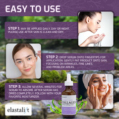 Elastalift applied to neck and jawline showing lifting and firming support