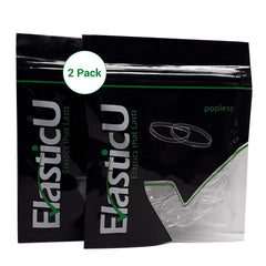 ElasticU front packaging showing two clear packs and quantity benefit