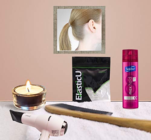 ElasticU used in a ponytail demonstrating secure hold for active wear