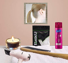 ElasticU used in a ponytail demonstrating secure hold for active wear