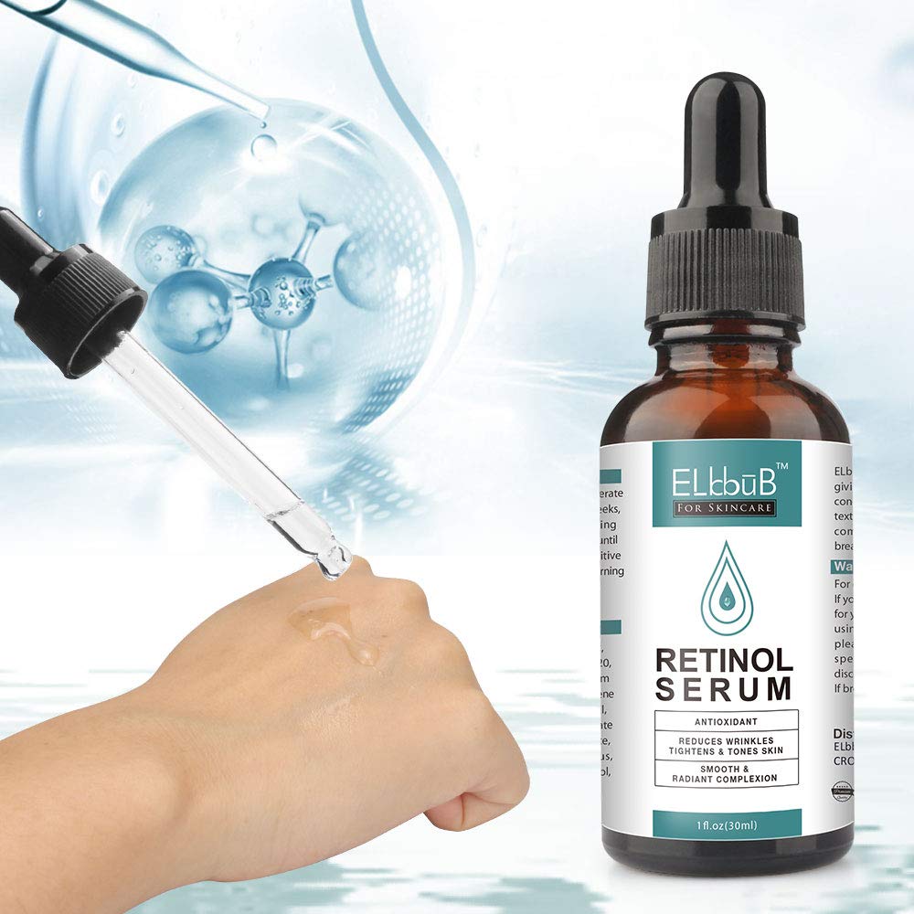 ELBBUB day serum bottle label close-up highlighting vitamin C formula for daytime radiance