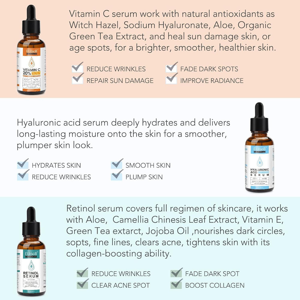 ELBBUB Retinol serum pipette delivering targeted nighttime renewal