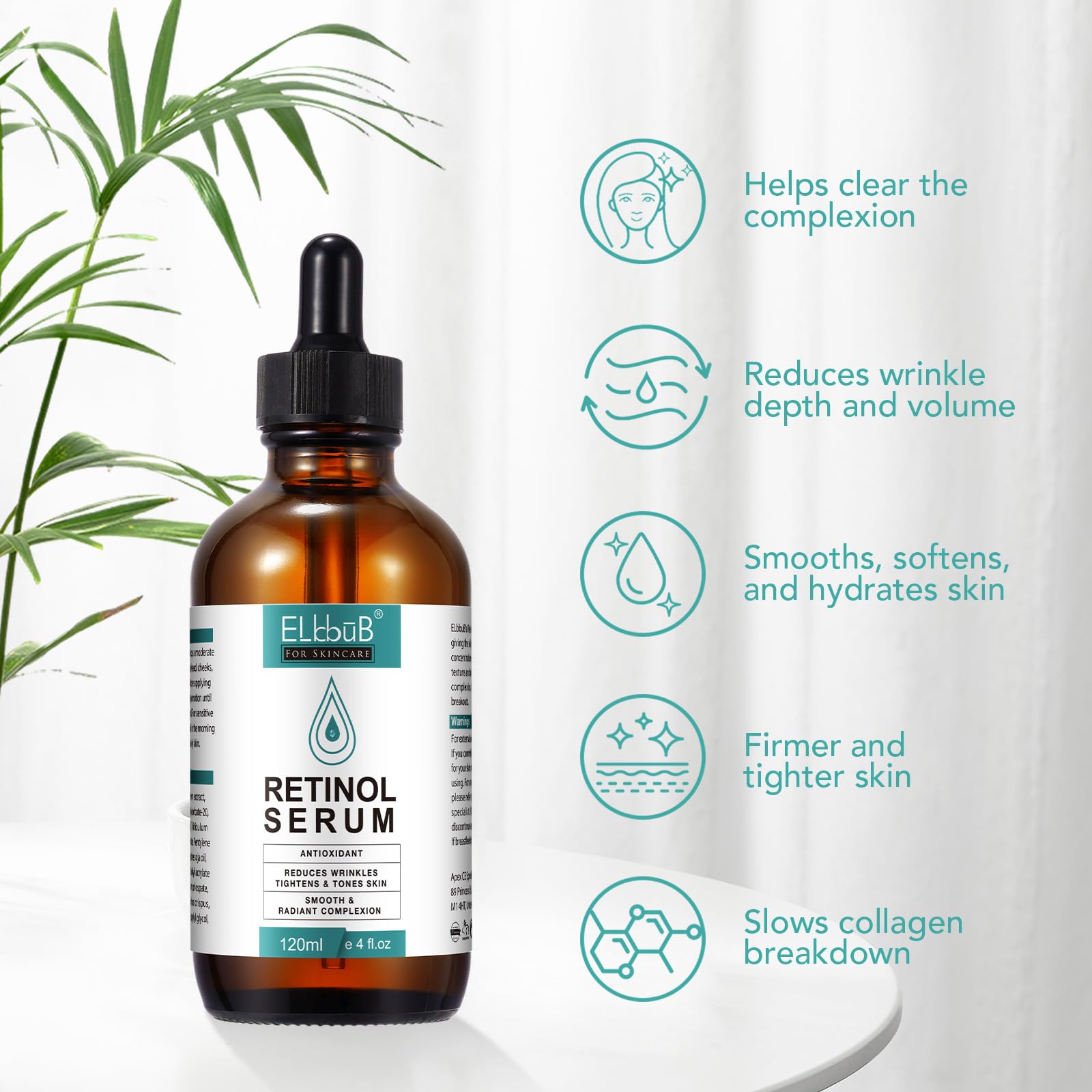 ELBBUB serum texture drop on fingertip showing lightweight hydration