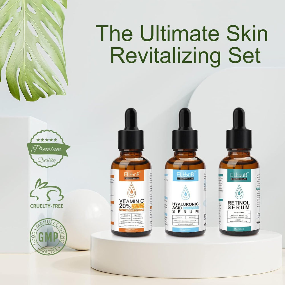 ELBBUB Vitamin C serum drop close-up highlighting brightening antioxidant benefits
