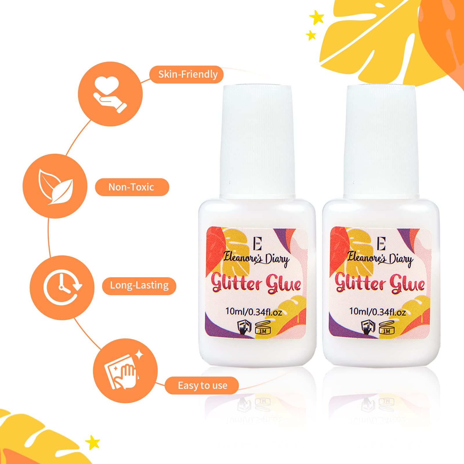 Eleanore's Diary applicator tip close-up for precise glitter placement and control