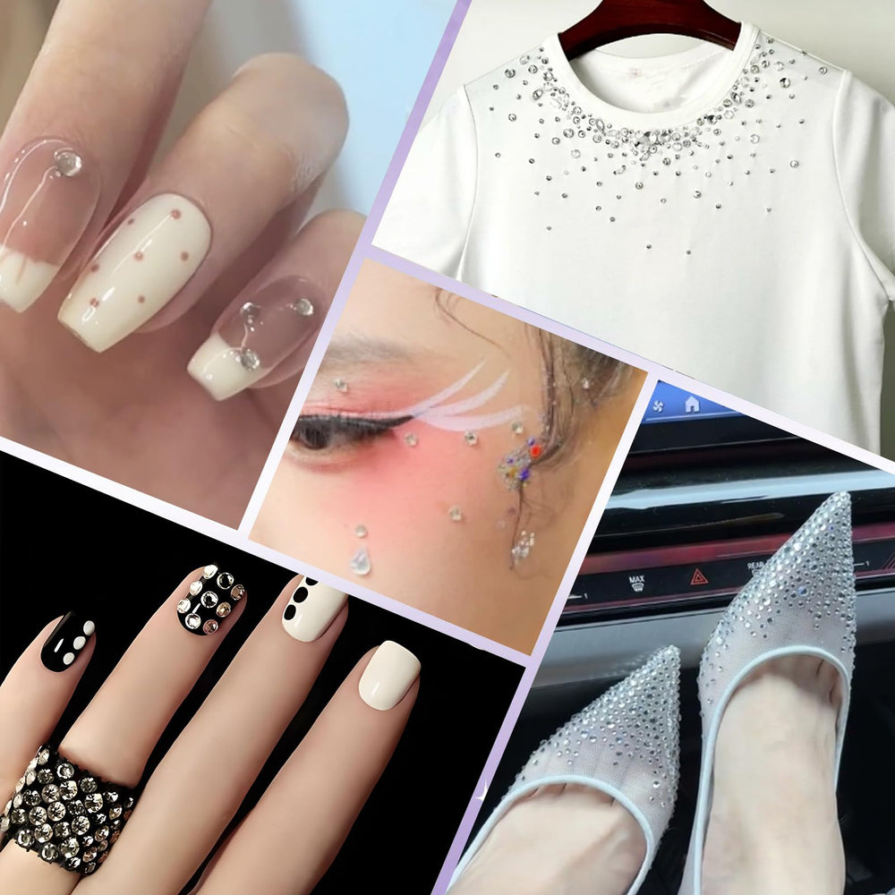 Eleegem crystals decorating a shoe for fashion embellishment