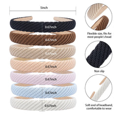 Eleilians headbands worn by model demonstrating secure fit and outfit boost