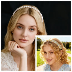 Eleilians hand holding headband to show size and adjustable fit