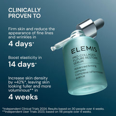 ELEMIS 15ml travel-size next to a card showing compact portability
