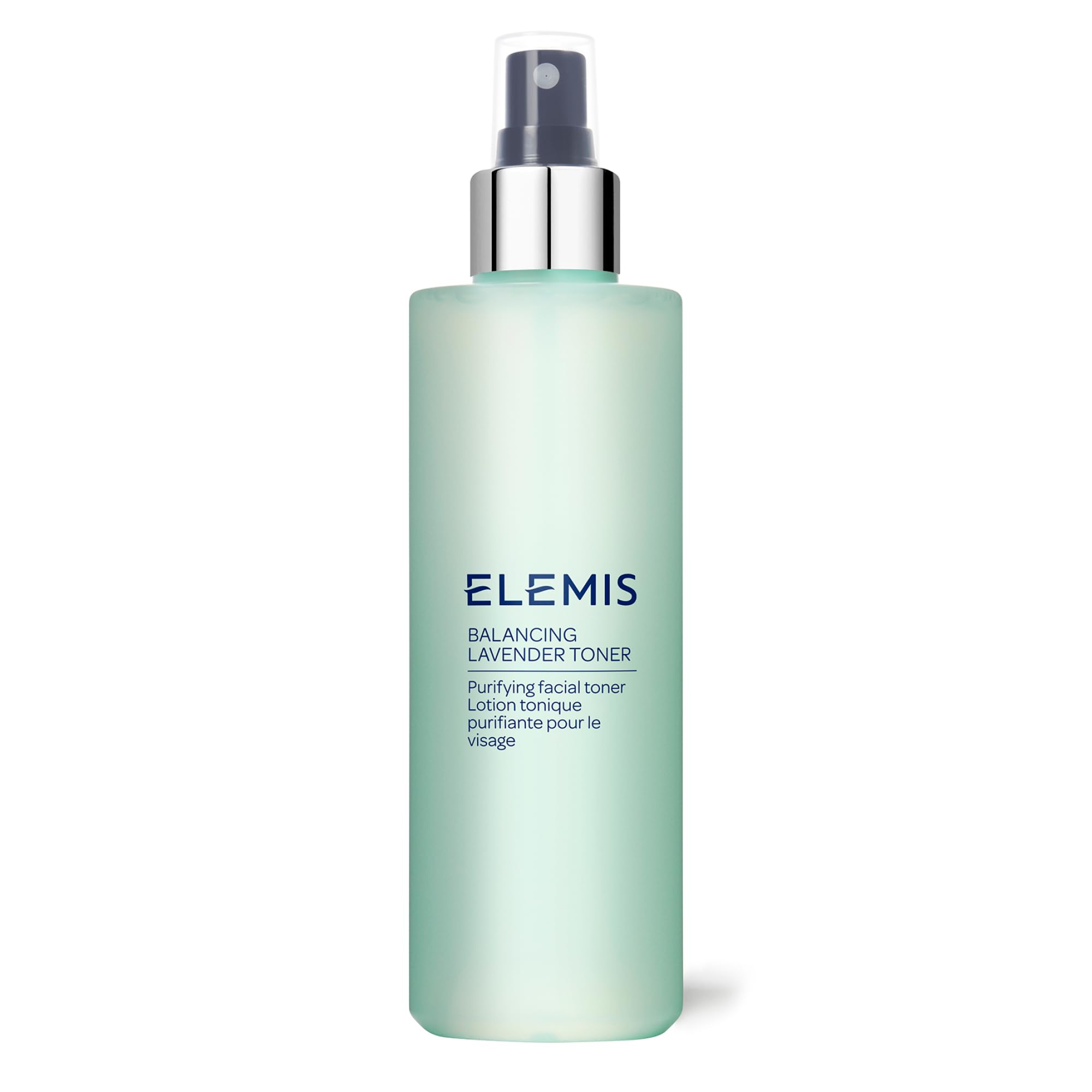 ELEMIS bottle front view showing calming toner and hydration benefit