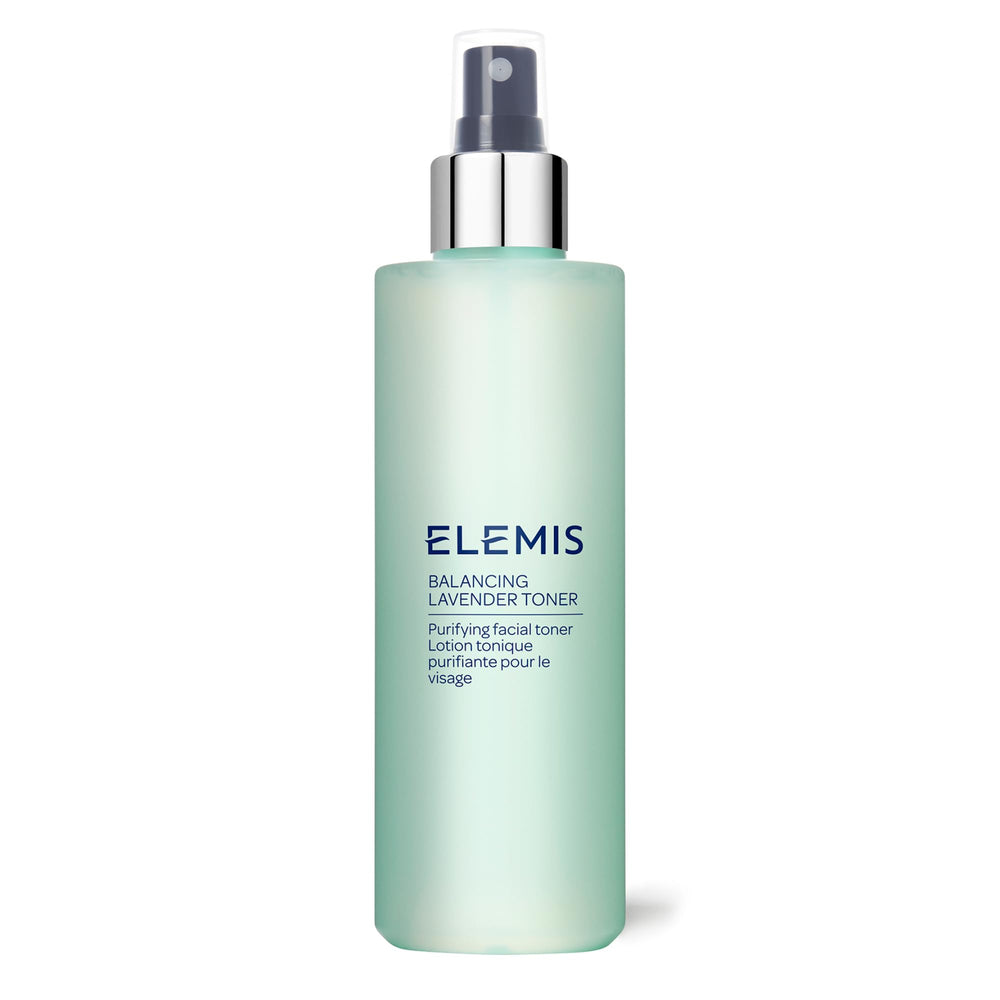 ELEMIS bottle front view showing calming toner and hydration benefit