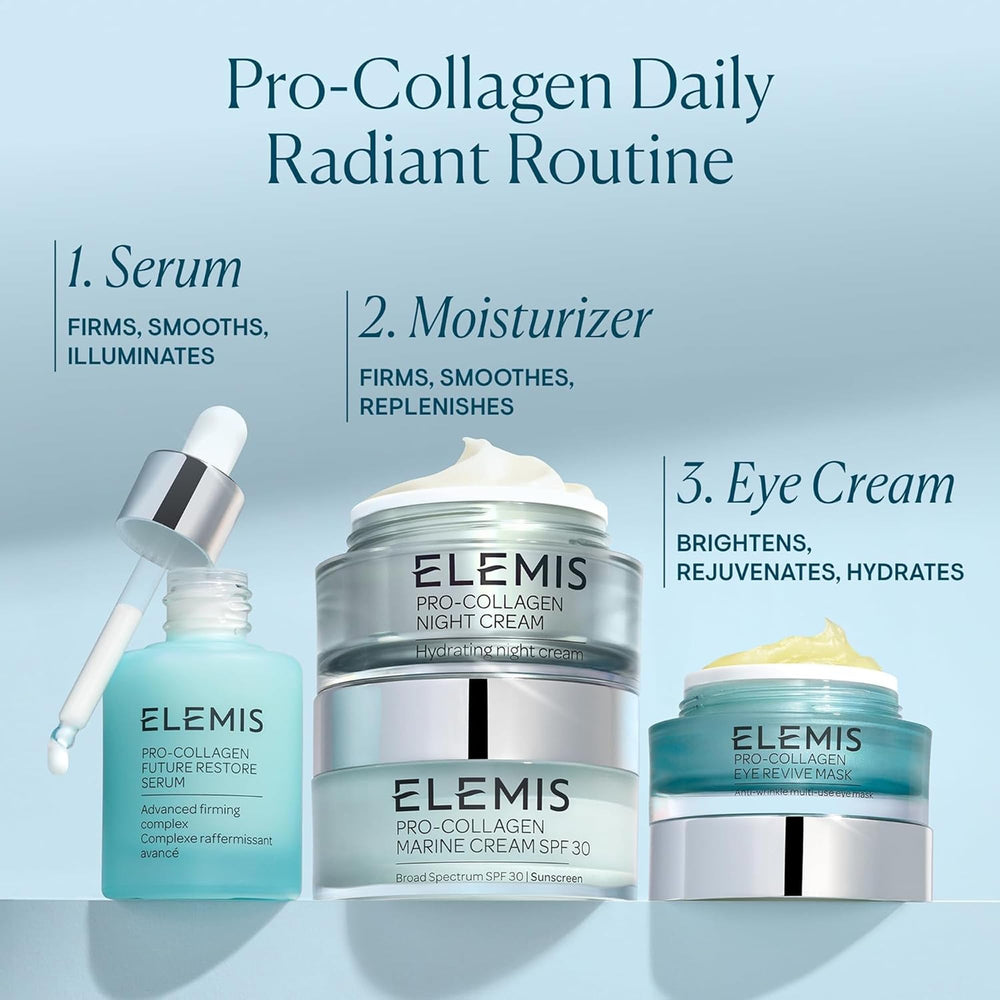ELEMIS mask placed on bedside table as part of an overnight skincare routine for restoration