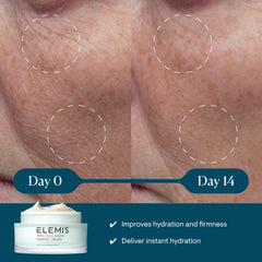 ELEMIS jar open revealing smooth gel-cream texture and hydration boost