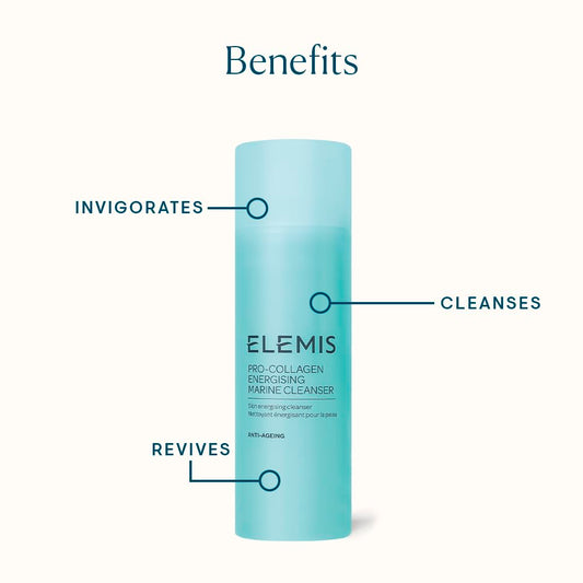 ELEMIS gel texture close-up highlighting smooth consistency and easy rinse-off
