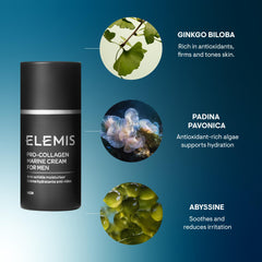 ELEMIS jar staged with shaving kit highlighting post-shave compatibility