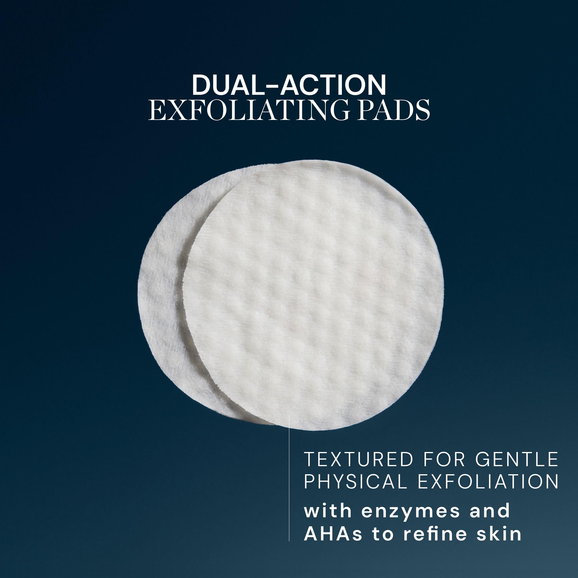 ELEMIS close-up of textured pad surface illustrating gentle physical exfoliation
