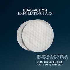 ELEMIS close-up of textured pad surface illustrating gentle physical exfoliation