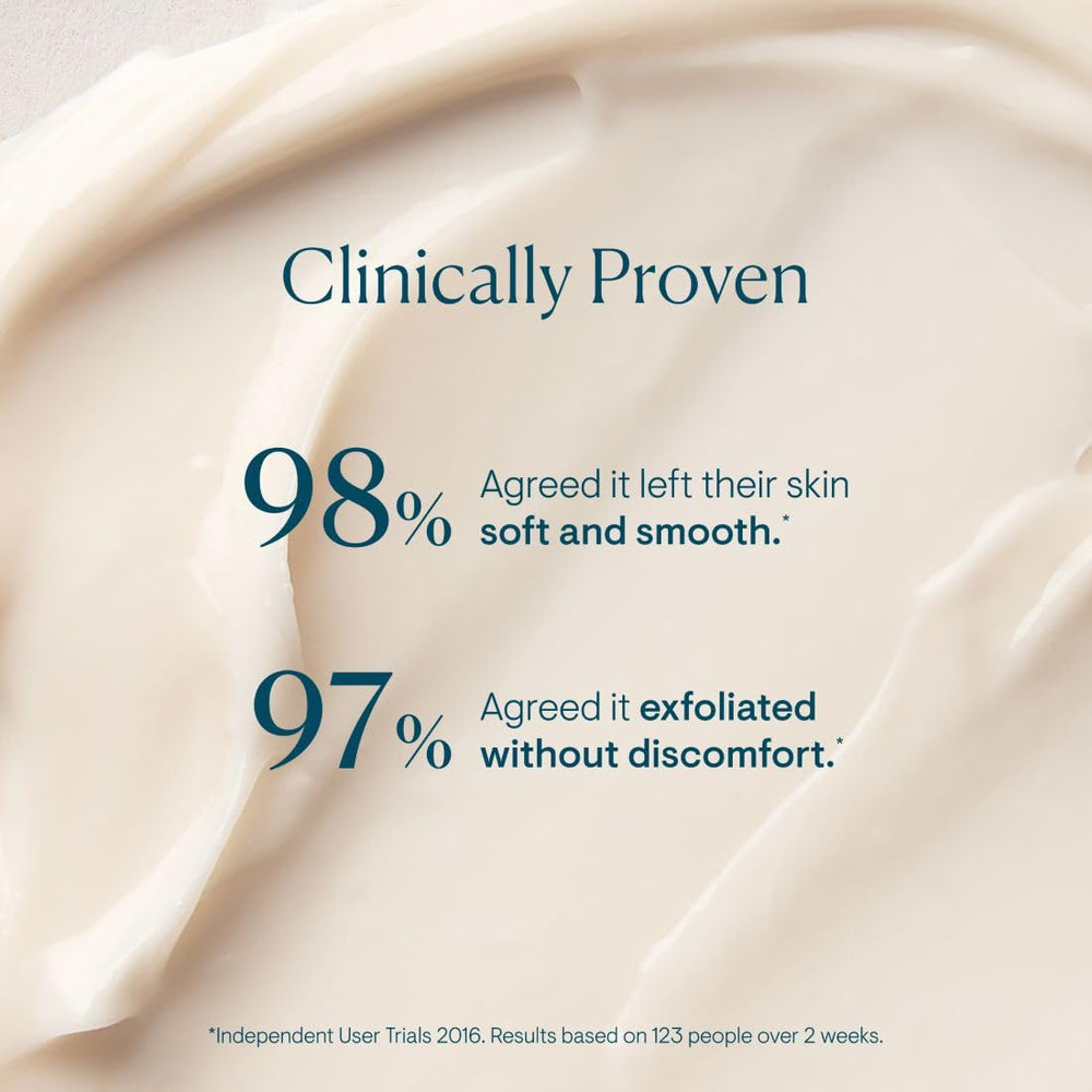 ELEMIS peel applied to hand to show rinse-off application and gentle result benefit