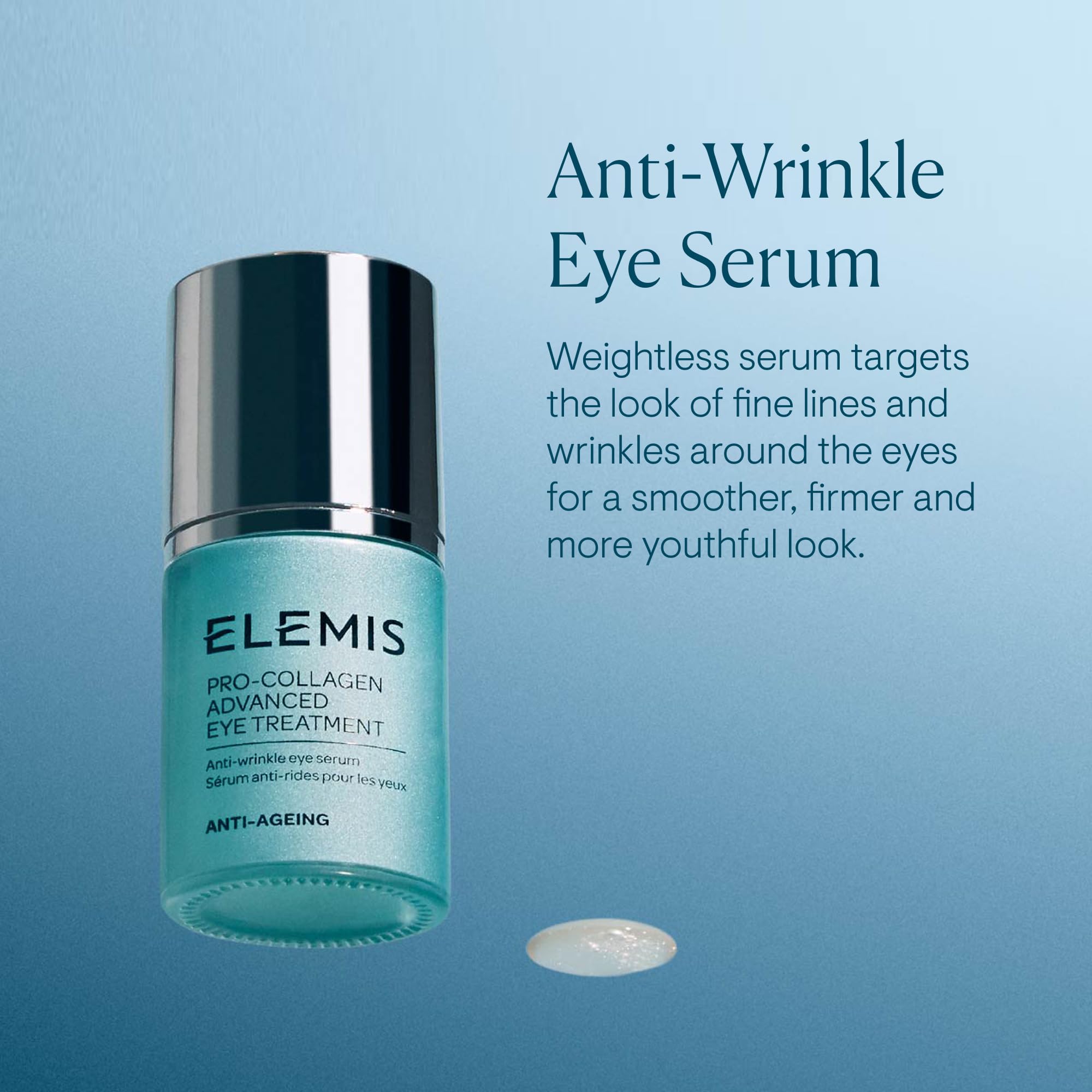 ELEMIS pump dispensing precise serum amount for controlled daily use