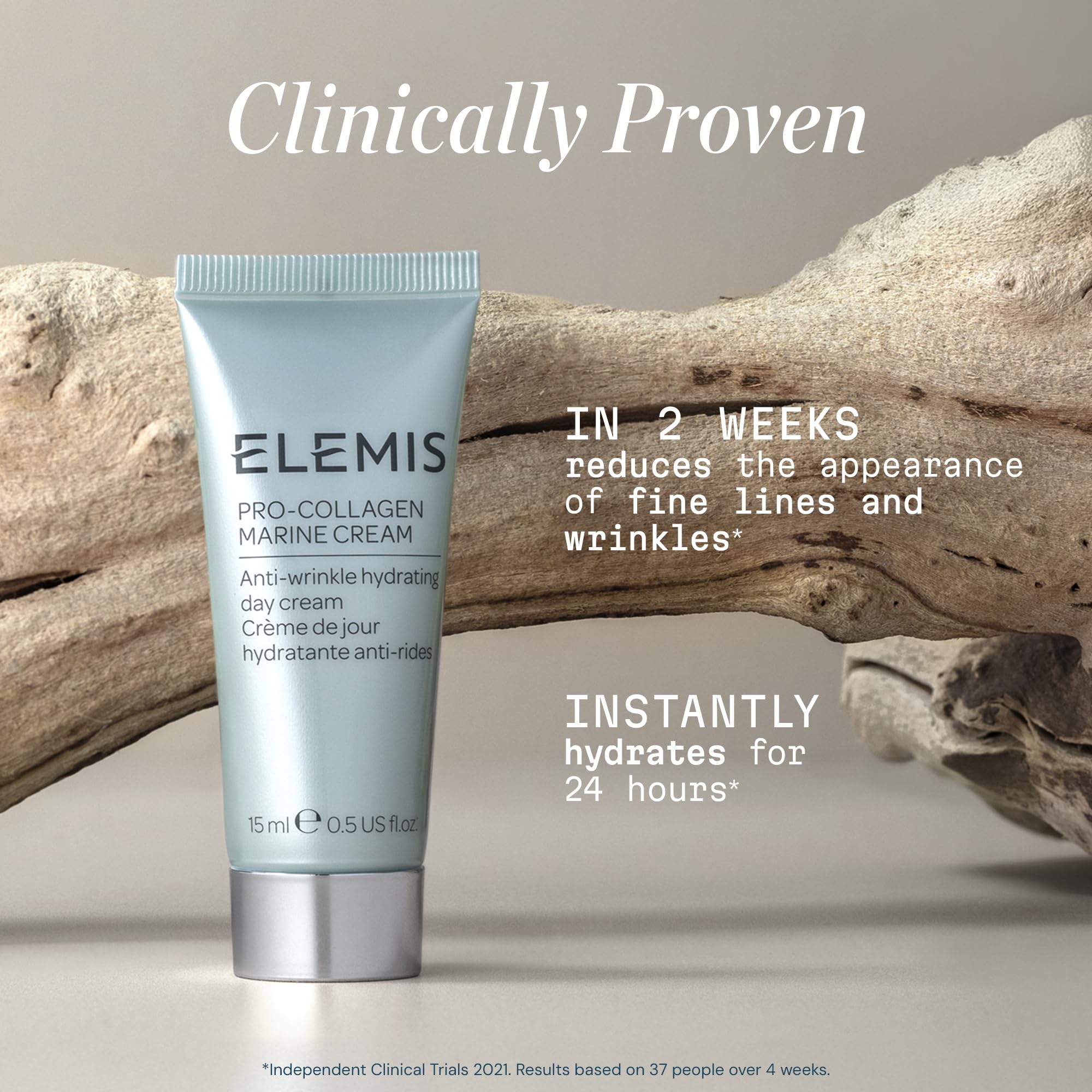 ELEMIS applying cream to hand demonstrating quick absorption and smooth finish